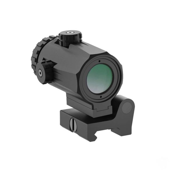 Northtac MM3 3X Magnifier with a matte black finish, shown with its flip-to-side Picatinny mount engaged.